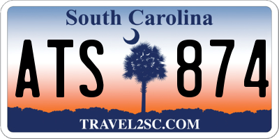 SC license plate ATS874