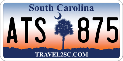 SC license plate ATS875