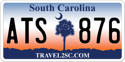 SC license plate ATS876