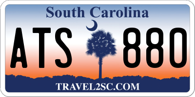 SC license plate ATS880