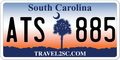 SC license plate ATS885