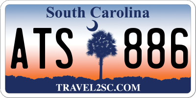 SC license plate ATS886
