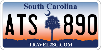 SC license plate ATS890