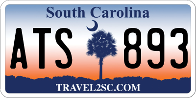 SC license plate ATS893