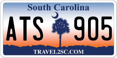 SC license plate ATS905