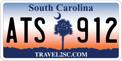 SC license plate ATS912