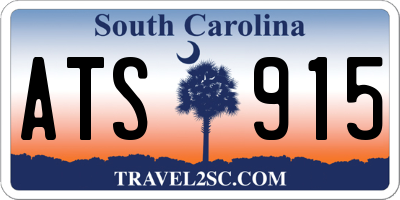 SC license plate ATS915