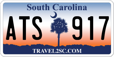 SC license plate ATS917