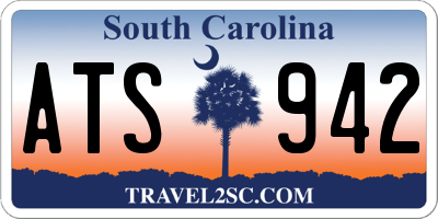 SC license plate ATS942
