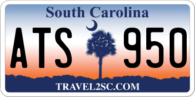 SC license plate ATS950