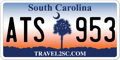 SC license plate ATS953