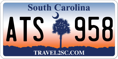 SC license plate ATS958