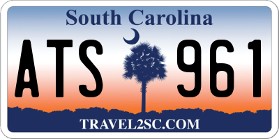 SC license plate ATS961