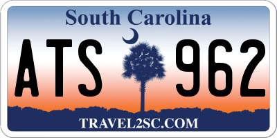 SC license plate ATS962