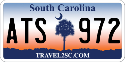 SC license plate ATS972