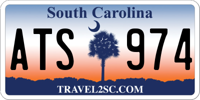 SC license plate ATS974