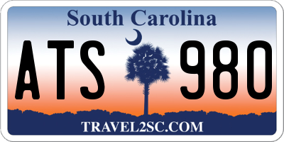 SC license plate ATS980