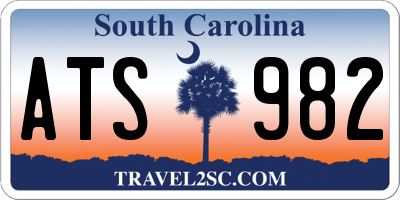 SC license plate ATS982