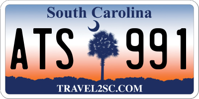 SC license plate ATS991
