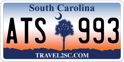 SC license plate ATS993