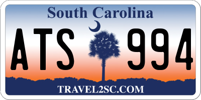 SC license plate ATS994