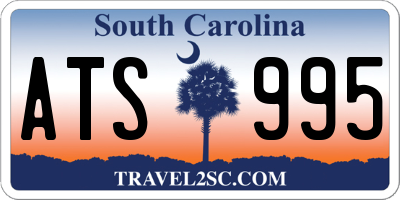 SC license plate ATS995