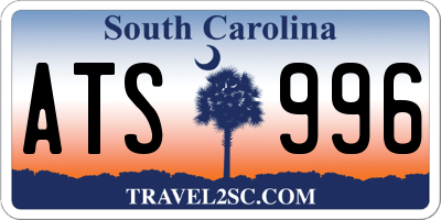 SC license plate ATS996