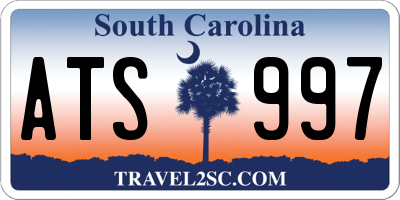 SC license plate ATS997