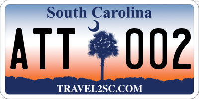 SC license plate ATT002