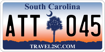 SC license plate ATT045