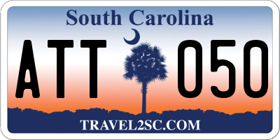 SC license plate ATT050
