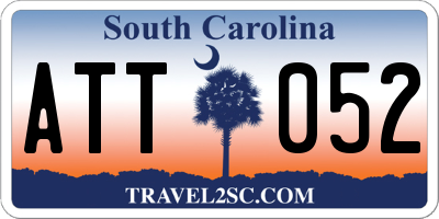 SC license plate ATT052
