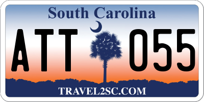 SC license plate ATT055