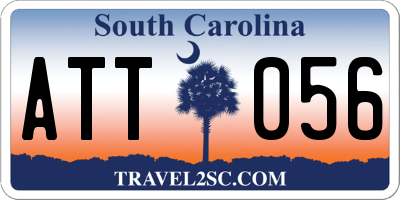 SC license plate ATT056