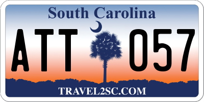 SC license plate ATT057