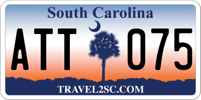 SC license plate ATT075