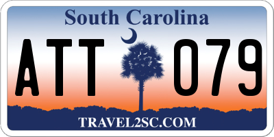 SC license plate ATT079