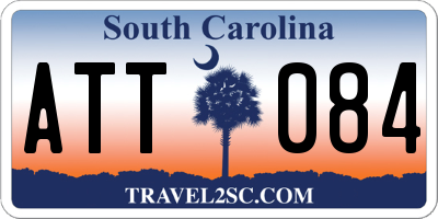 SC license plate ATT084