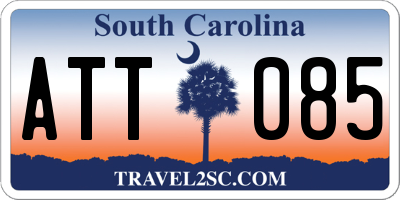 SC license plate ATT085