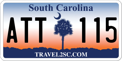 SC license plate ATT115