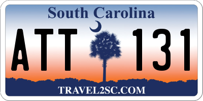 SC license plate ATT131