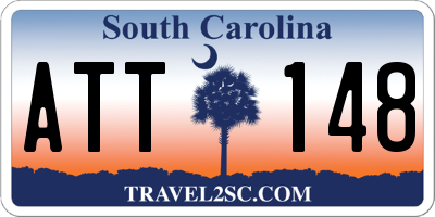 SC license plate ATT148