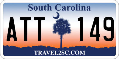 SC license plate ATT149