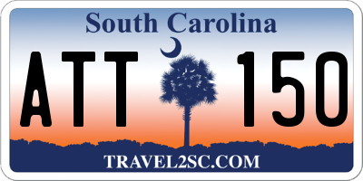 SC license plate ATT150