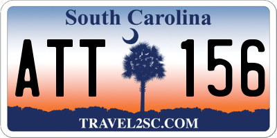 SC license plate ATT156