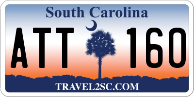 SC license plate ATT160