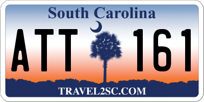SC license plate ATT161