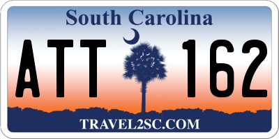 SC license plate ATT162