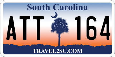 SC license plate ATT164