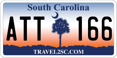 SC license plate ATT166